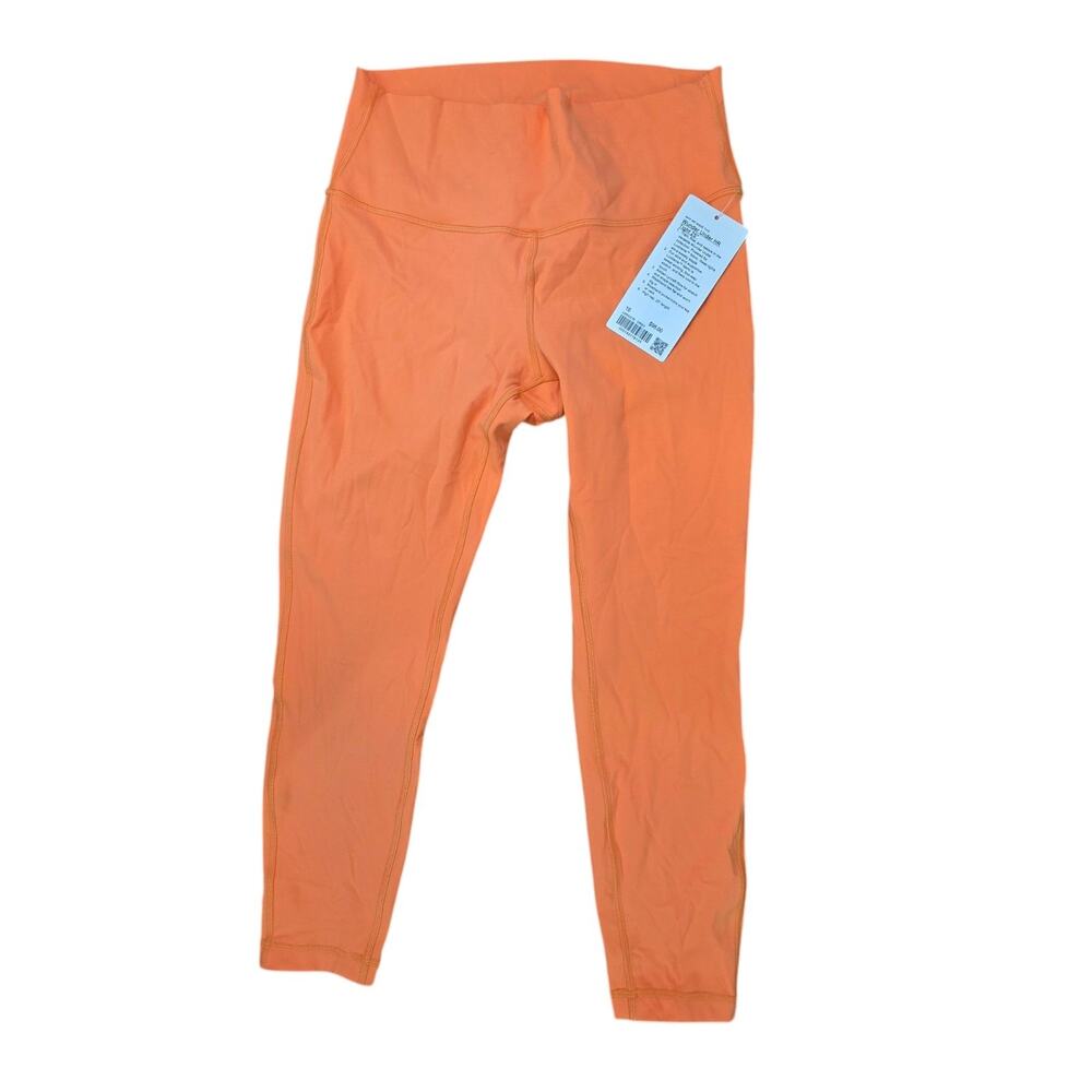 Lululemon Wunder Under High-Rise Leggings Women’s Size 10 25" Orange Soda Neon